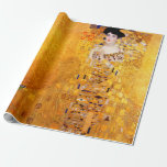 Papel De Regalo Retrato Gustav Klimt de Adele Bloch-Bauer I<br><div class="desc">Gustav Klimt Retrato de Adele Bloch-Bauer I Papel de ajuste</div>