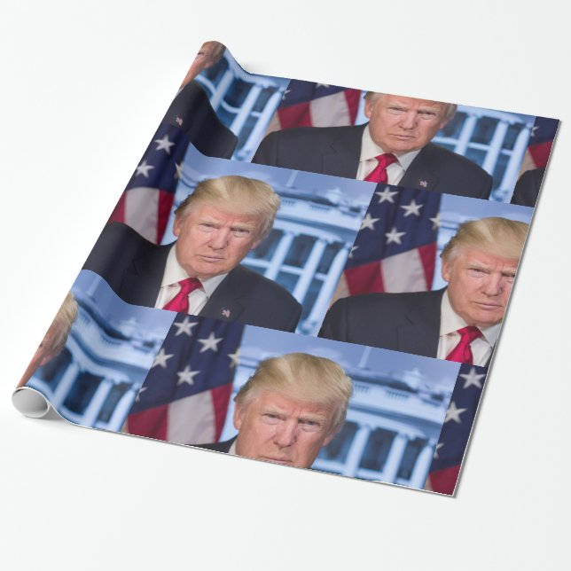 Papel De Regalo Retrato presidencial oficial de Donald Trump (Desenrollado)