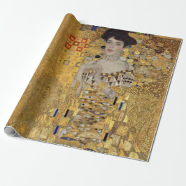 Papel De Regalo Retrato vintage de Agustav Klimt sobre el arte ade