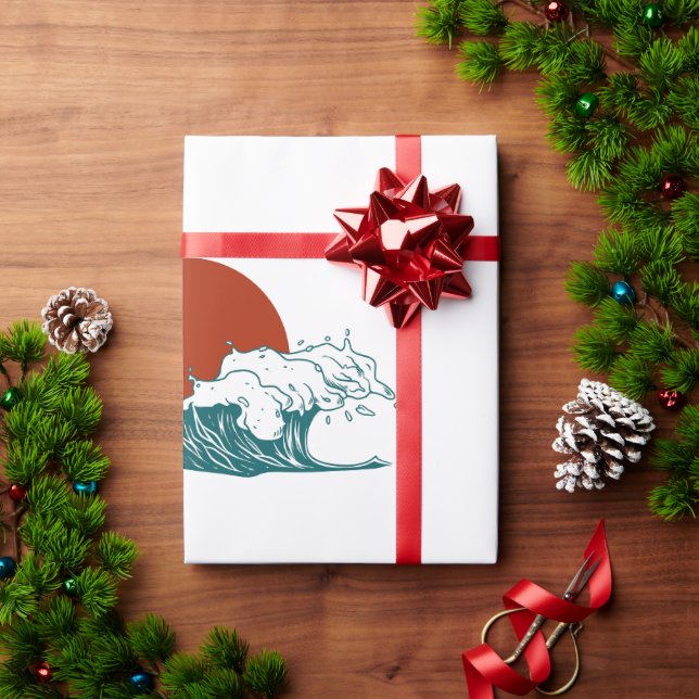 Papel de Regalo Retro (Regalo de vacaciones)