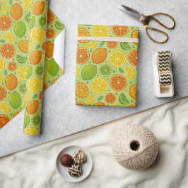 Papel de regalo Retro Citrus Pop Art