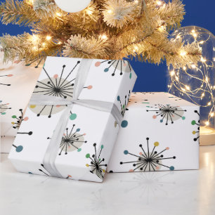 Papel De Regalo Retro de estreno atómico lindo a mediados del sigl