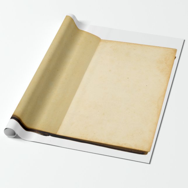 Papel De Regalo Retro de textura antigua del libro (Desenrollado)