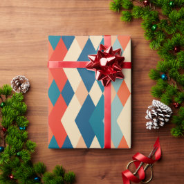 Papel De Regalo Retro Festive Gift Colorful 60s Vintage Pattern