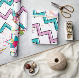 Papel De Regalo Retro Funky