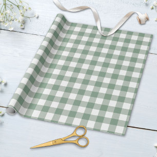 Papel De Regalo Retro Gingham Check Plaid Patten en colores pastel