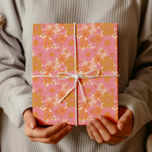 Retro Groovy Vibrante Boho Rosa