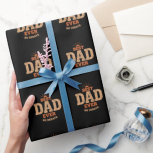 Papel de Regalo Retro Mejor Papá del Mundo