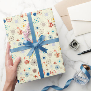 Papel De Regalo Retro Mid Century Moderno