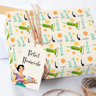 Papel de Regalo Retro Nupcial Ama de Casa Perfecta