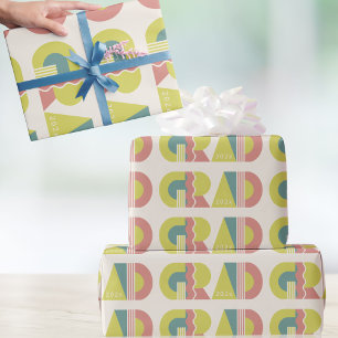 Papel de regalo retro para la promoción de 2026