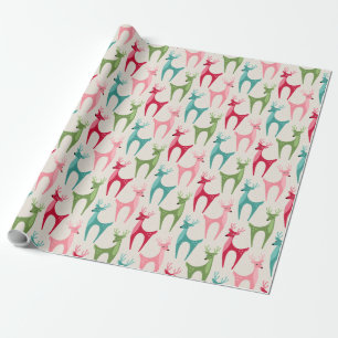 Papel De Regalo Retro Reindeer ©studioxtine
