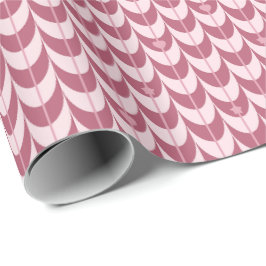 Papel De Regalo Retro Scallop Geometric Pattern