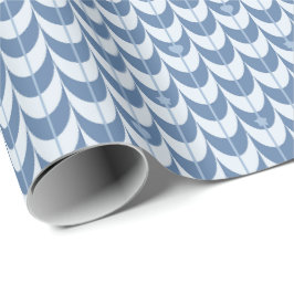 Papel De Regalo Retro Scallop Geometric Pattern