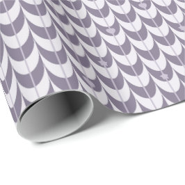 Papel De Regalo Retro Scallop Geometric Pattern