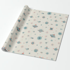 Papel de regalo Retro Sci-Fi