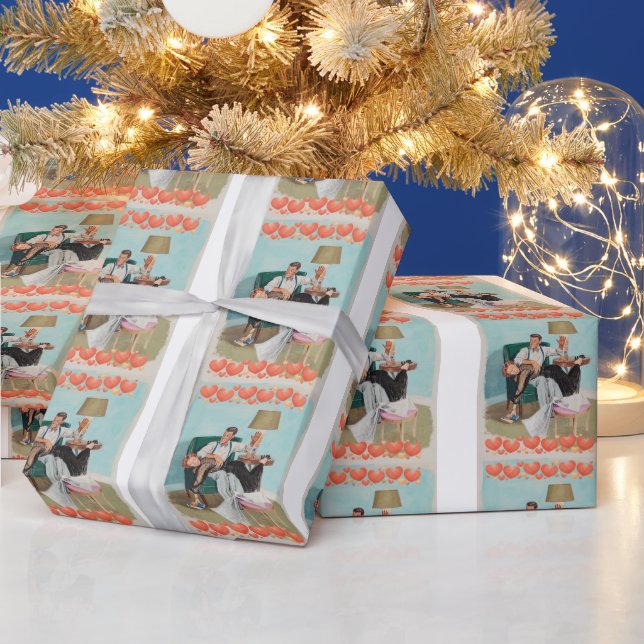 PAPEL DE REGALO RETRO SPANKING CHRISTMAS WRAPPING PAPER (Vacaciones)