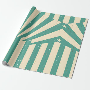 Papel De Regalo Retro Starburst