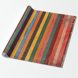 Papel De Regalo Retro Striped