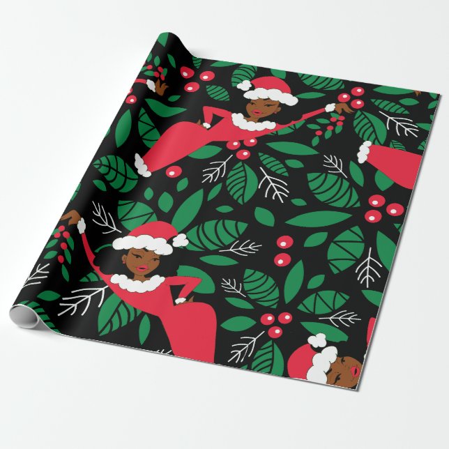 Papel De Regalo Reúnete conmigo bajo el mistletoe (Desenrollado)