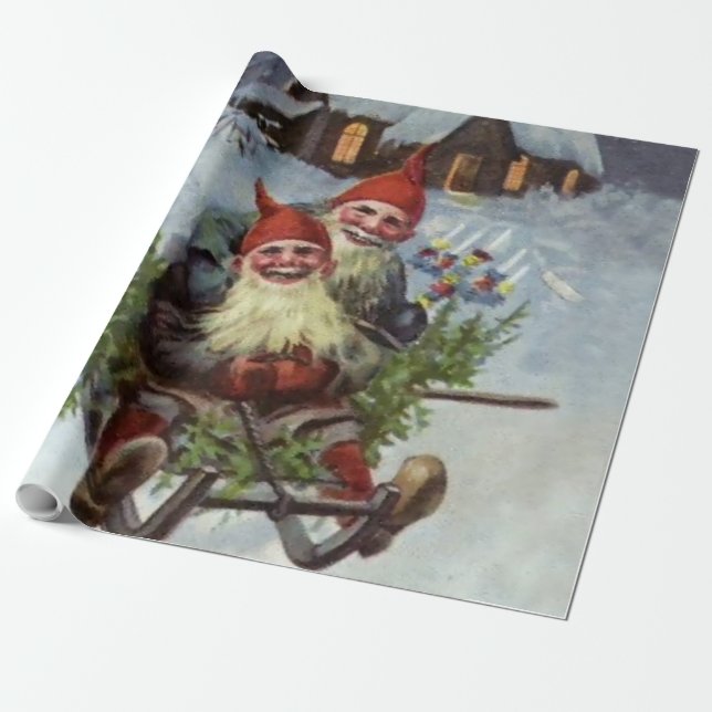 Papel De Regalo "Reuniendo los Pinos Boughs" por Jenny Nystrom (Desenrollado)