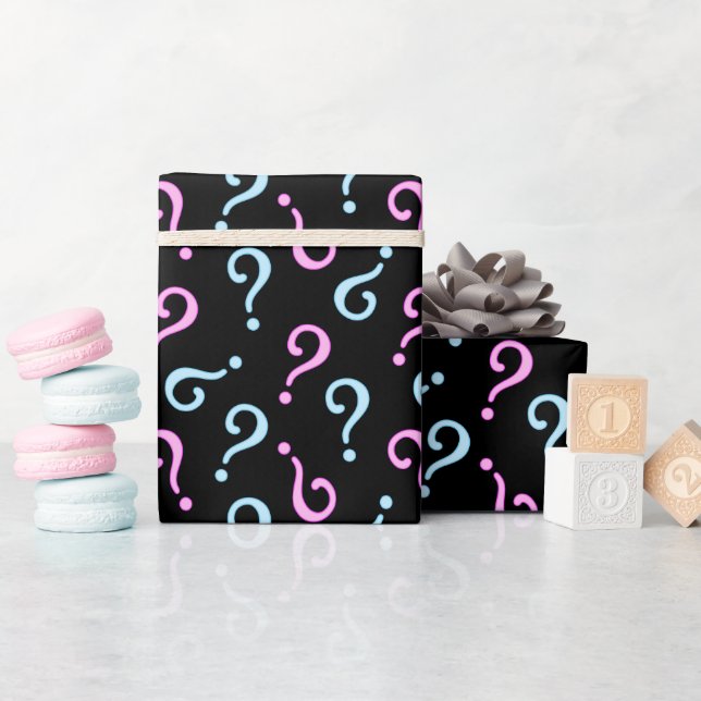 Papel De Regalo Revelación de bebé rosa o azul (Baby Shower)