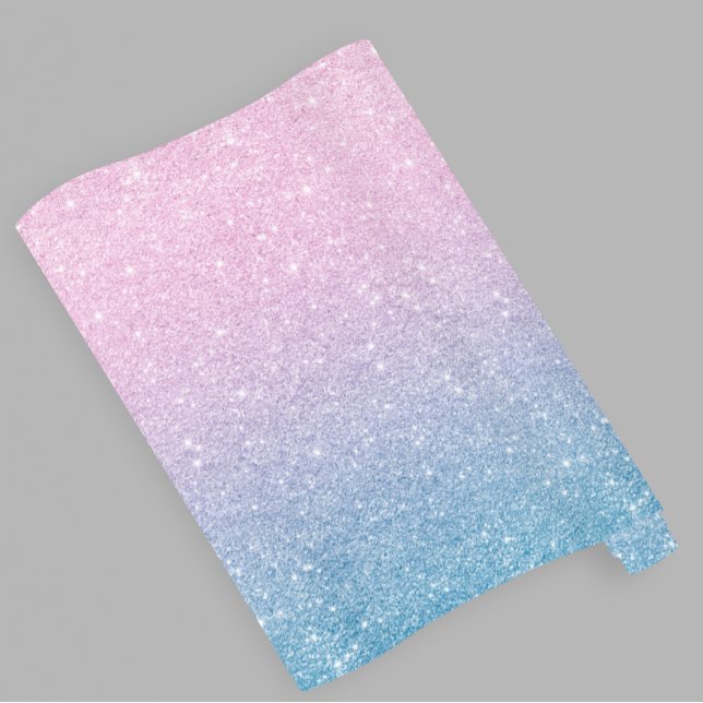 Papel De Regalo Revelación de género de Purpurina rosa azul oco (Subido por el creador)