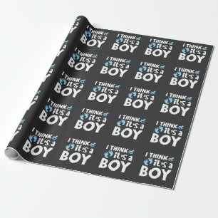 Papel De Regalo Revelación de género: niño Fiesta de Baby Showe