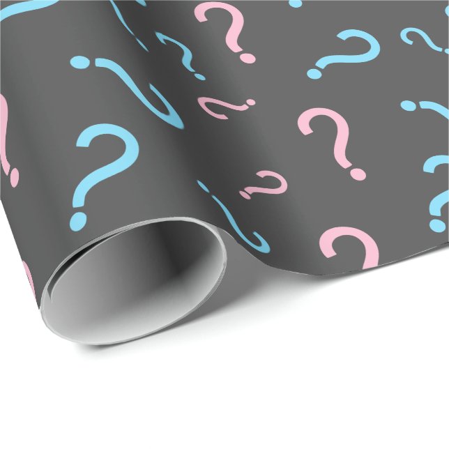 Papel De Regalo Revelación de género rosa o azul (Esquina del rollo)