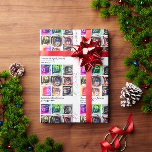 Papel De Regalo Revista Pop Art Retro Diptych Graduation Photo