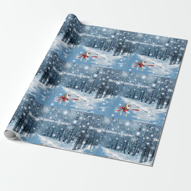 Papel De Regalo Rex Los Navidades de TV Terrier envueltos (Desenrollado)