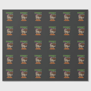 Papel De Regalo Rex Saurio Espeluznante Sombrero de Bruja de Momia