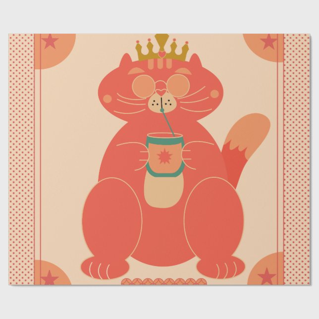 Papel De Regalo Rey de la calma (Superficie plana)