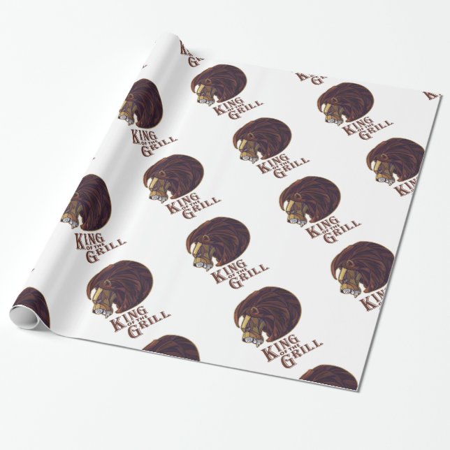 Papel De Regalo Rey del Grill (Desenrollado)
