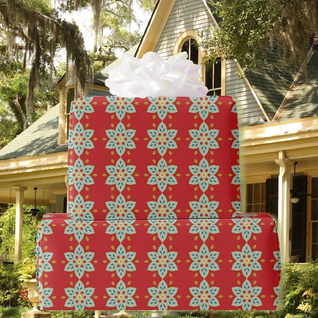 Papel De Regalo Rich Colonial Red Quilt Pattern Birftwrap (Subido por el creador)