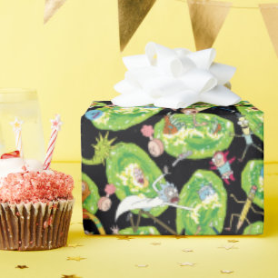 Papel De Regalo RICK AND MORTY™   Patrón de caída a través de port