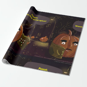 Papel De Regalo Rick London Divertido "Especia de Calabaza de Merc