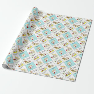 Papel De Regalo Rick London "Trumpty Dumpty" Regalo Divertido de T