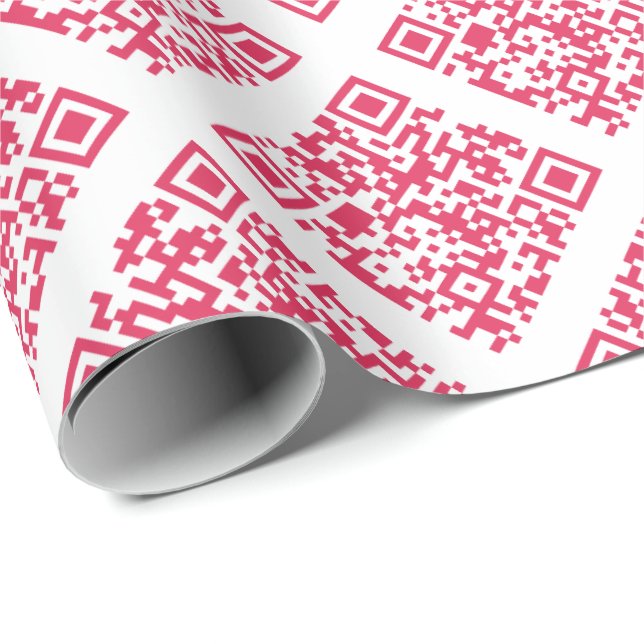 Papel De Regalo Rickroll Wrapping Paper in red (Esquina del rollo)