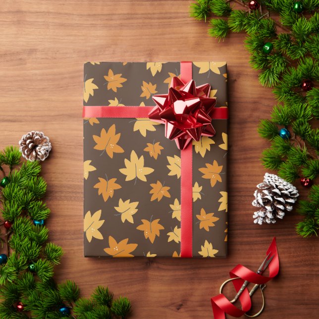 Papel De Regalo Rico Follaje de Otoño (Regalo de vacaciones)