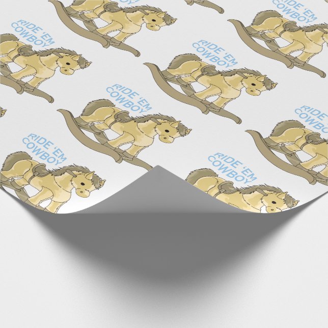 Papel De Regalo Ride 'Em Cowboy (Esquina)