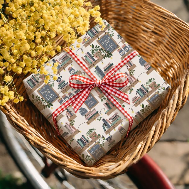 Papel De Regalo Rincón de Libros Acogedor Hygge (Subido por el creador)