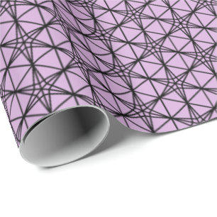 Papel De Regalo Rindo flor patrón japón línea negra tradicional