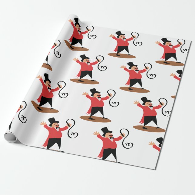Papel De Regalo Ringmaster del circo (Desenrollado)