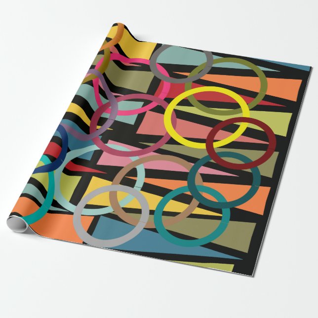 Papel De Regalo Rings and Triangles (Desenrollado)