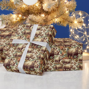 Papel De Regalo Rinoceronte inmaculado