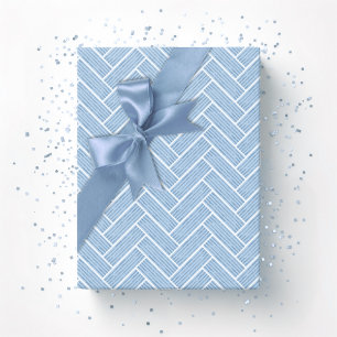 Papel De Regalo Ripple Herringbone en Pizarra