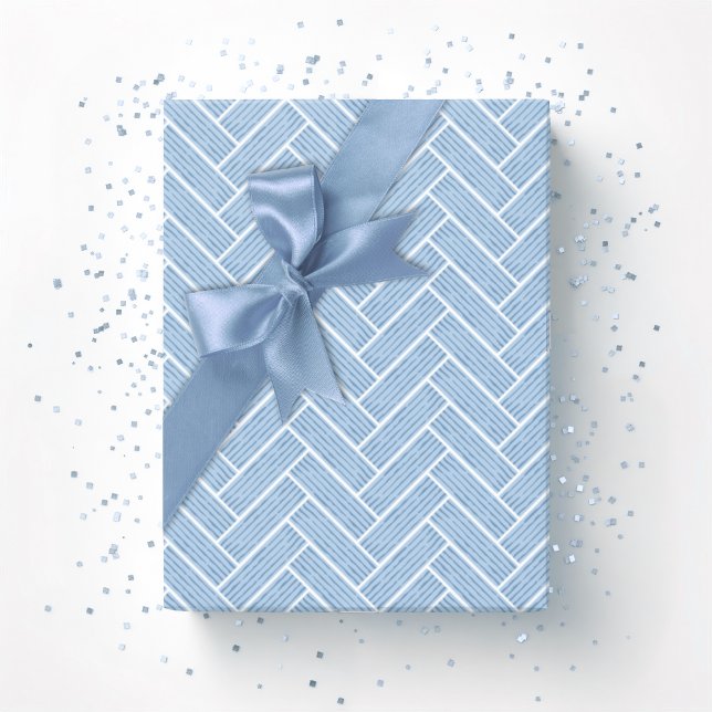 Papel De Regalo Ripple Herringbone in Slate (Subido por el creador)