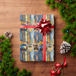 Papel De Regalo Ritmo urbano Esplash de arte de Cityscape