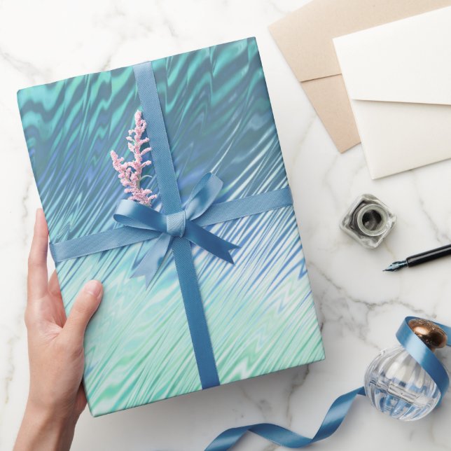 Papel De Regalo rizo de menta fresco: (Regalar)